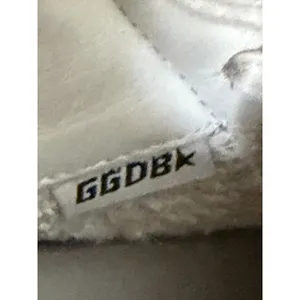 Golden Goose Slide High Top Sneakers 37 Silver Glitter Star GGDB thumbnail 15