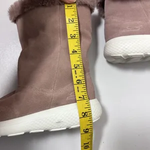 Skechers Boots Womens 6 Mauve On The Go City 2 Goga Mat Faux Fur Suede Snow thumbnail 8