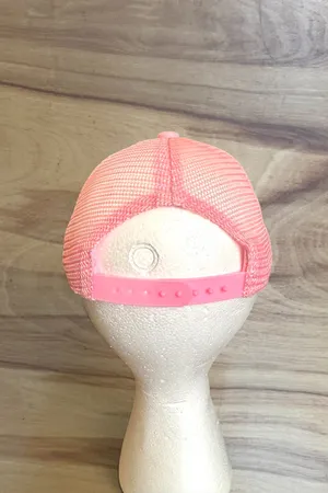 Grom Squad Girls Mermaid Hair Don’t Care Trucker Hat Pink 6-18M Adjustable 2T 3T 4T thumbnail 3