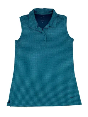 Nike Women's Dri-Fit Victory Sleeveless Golf Polo Tank Size XS Bright Spruce thumbnail 1
