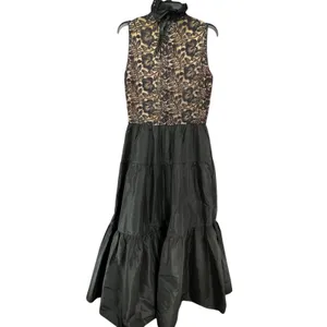 Vintage Lillie Rubin Evening Gown XS-S Black Lace Taffeta‎ Romantic Victorian thumbnail 11