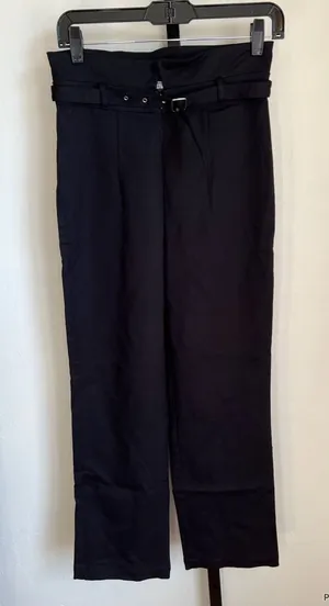 Reformation Black Grommet Belt Pants Size 2 thumbnail 1