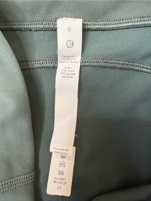 Lululemon Invigorate High Rise Crop 23” Leggings in Algae Green size 6 $118 thumbnail 12