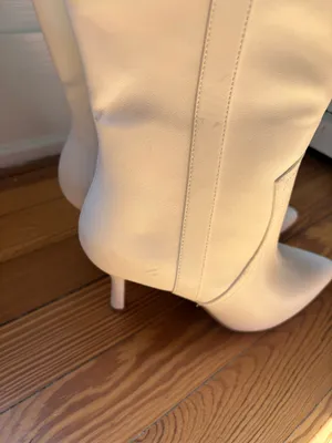 Wild Fable Women's Bryce Heeled Western Cowboy Boots in white faux leather thumbnail 9