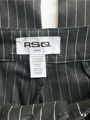RSQ Alt Pinstripe Straight Leg Trousers thumbnail 3