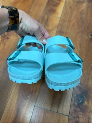 Birkenstock Women's Arizona Stealth Buckle EVA Sandals in Surf Green 39 thumbnail 6