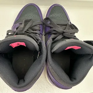 Nike Air Jordan 1 Mid Purple Black Elephant Swoosh Women’s 7.5 thumbnail 10
