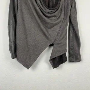 Blank NYC Draped Motto‎ Style Jacket Gray XS thumbnail 7