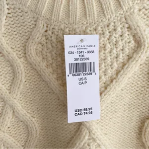 NWT American Eagle Fringe Knit Sweater thumbnail 4