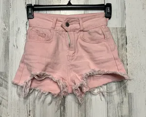 Pink jean shorts Pink thumbnail 1