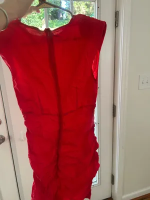 Zara Fitted Draped Mini Dress thumbnail 3