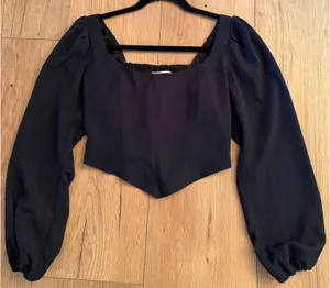 Abercrombie Black corset top thumbnail 2