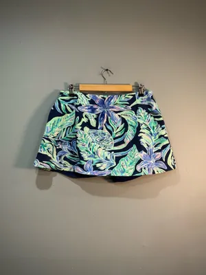Lilly Pulitzer Madison Floral Print Skort Size L VGUC thumbnail 2