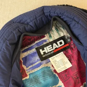 Vintage Head Skiwear Navy‎ Blue Insulated Ski Jacket Women Size 10 retro snow thumbnail 5