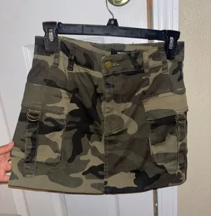Camo cargo skirt Green thumbnail 1