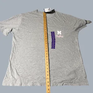 NEW Captivating Nebraska Huskers Womens XXL Gray Pocket T-Shirt NCAA Football thumbnail 6