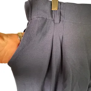 Halara Flex High‎ Waisted Pocket Wide Leg Waffle Work Pants Womens XL Tall Navy thumbnail 8