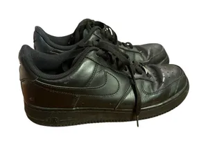Nike Air Force 1 '07 Triple Black Sneakers Shoes Womens Size 10 Leather‎ thumbnail 1