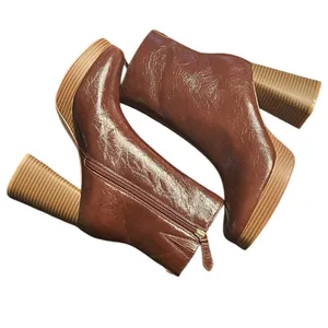 Guess Brown Leather Ankle Boots(Size 9.5M) thumbnail 5