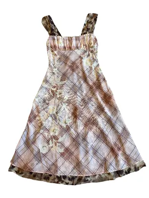 Free People Morning Dew Midi Dress Mixed Media Flowy Floral Size Medium NWT NEW thumbnail 2