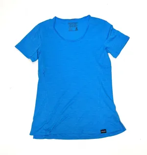 Patagonia Capilene Cool Lightweight Scoop Neck Short Sleeve Shirt Blue XS thumbnail 1