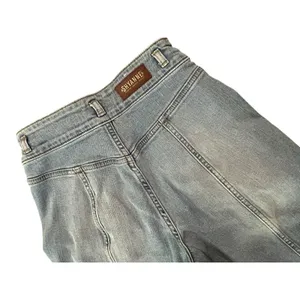 Shyanne High Waisted Flare Jeans Light Wash Seam Front Patch Pocket Western Boho thumbnail 5