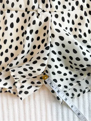 Altar'd State Black and White Polka Dot Ruffle Romper thumbnail 7