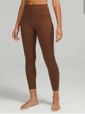 Lululemon InStill High-Rise Tight 25" Roasted Brown Size 4 Gently Used thumbnail 3