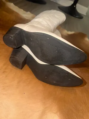 $85 Therapy Clayton Cowboy Boots White 9 thumbnail 13
