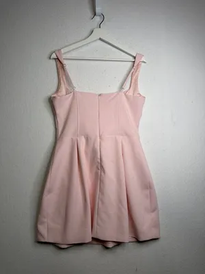 Babyboo Janiyah Corset Bodice Mini Dress in Blush thumbnail 7