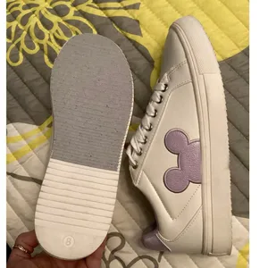 Disney Mickey Mouse Character Court Ladies' Sneakers Lavender Sz 8 thumbnail 4