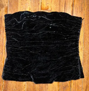 velvet corset style top thumbnail 1