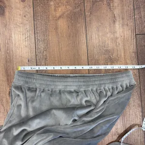 SKIMS Maternity Velour Wide Leg Lounge Pants Gray Soft Cozy Pregnant Women Large thumbnail 5