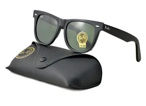 New Ray-Ban Wayfarer Black Frame Green Lens RB2140 G15 Lens thumbnail 1