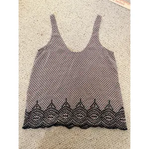 Joie 100% Silk Embroidered Scalloped Hem Boho Tank Top‎ Medium thumbnail 9
