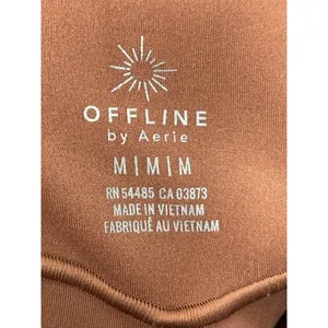 Offline By Aerie Real Me Jogger Medium Terracotta Pocket High Rise Fold Over thumbnail 6