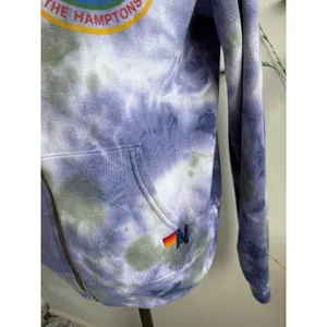 Aviator Nation Tye Dye Blue Hoodie Full Zip‎ Sweatshirt The Hamptons Surf Small thumbnail 4