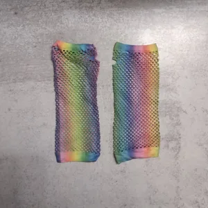 80s Costume Party Accessory Kit: Rainbow Headband, Leg Warmers & More thumbnail 3