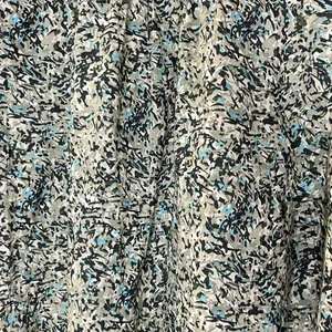 LOFT Pintucked Ruffle Mock Neck Floral Blouse Medium Black Green Cotton Boho Top thumbnail 7