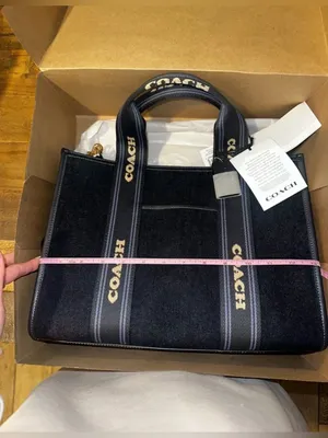 NIB + NWT Coach Smith Tote Bag In Gold/Dark Denim Gold Multi $428 MSRP thumbnail 4