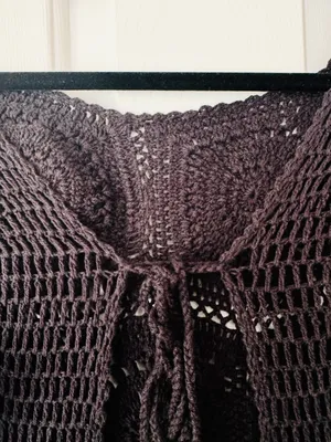 Anthropologie Bohemian Crochet Knit Midi Dress, Size S thumbnail 12