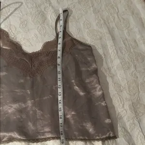 Y2K Elegant Brown Lace Trim Camisole size S thumbnail 6