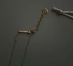 kendra scott pink and rose gold heart necklace in excellent condition thumbnail 4