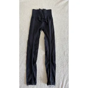 Free People Movement Good Karma Ribbed Leggings Black Mineral Wash High Rise thumbnail 3