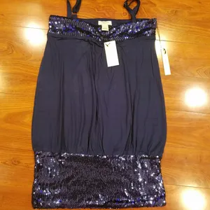 Vertigo Paris Mini Skirt Sequin Dress Size Large thumbnail 2