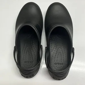Crocs Black Mercy Slip On Slip Resistant Chef/Medical Work Shoes Women's Size 11 thumbnail 3