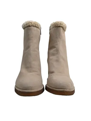 Vince Camuto Women's 7 M Bevvisa Tan Suede Upper Wedge Bootie thumbnail 3