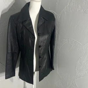 Wilsons Leather ,Genuine Leather Jacket XS – Classic Black, Excellent Condition thumbnail 5