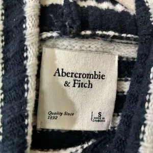 Abercrombie & Fitch Sweater Womens Small Multicolor Stripe Chunky Pullover Mock thumbnail 7