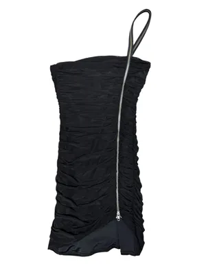 Michael Costello x Revolve Hailey Zipper Sleeveless Mini Dress Black Small thumbnail 5